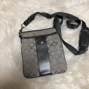 Coach silver crossbody